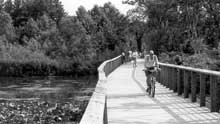 Towpath Trail in the Cuyahoga Valley National Park