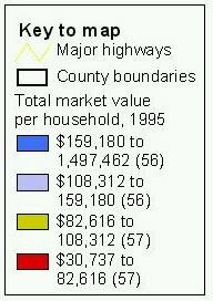 Legend to shifting wealth map